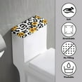 thumbnail image 3 of ZIATUBLE Sunflower Toilet Tank Lid Covers Cow Print Toilet Lid Cover Dust Cover Universal Toilet Mat Protective Cover Pack of 2 Easy to Clean Toilet Bowl Tank Covers for Bathroom Home Decor, 3 of 5