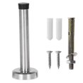 thumbnail image 1 of Door Stop Stopper Bumper Wall Mounted Protector Sound Dampening Stainless Steel, 1 of 5