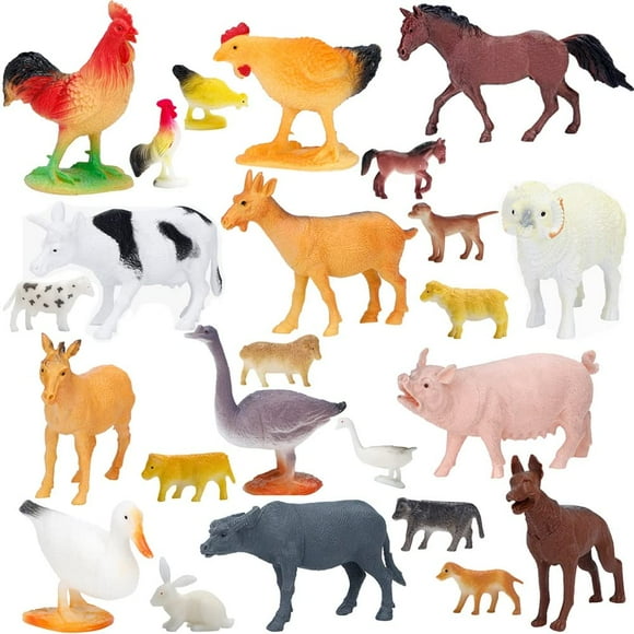 Simulación realista grande de figuras de animales de granja BOLZRA