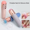 thumbnail image 3 of Herramienta Cepillo De Silicona Para Decoración De Uñas Ombré, Aplicador De Cromo Portátil, Aplicador De Polvo De Uña Cromada, Placas De Estampado Para Salón De Uñas, 3 of 7