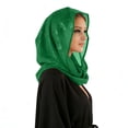 thumbnail image 3 of Wensltd Women Hats Solid Color Lightweight Breathable Sequin Decor Versatile Head Wraps Hats for Daily Wear Green, 3 of 4