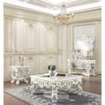 thumbnail image 3 of ACME Adara Rectangular Wooden Frame Mirror in Antique White, 3 of 5