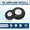 thumbnail image 3 of Uxcell RC Airplane Wheels Set, 1.5"/2" Dia RC Airplane Aircraft Rubber Foam Wheel Replacement for DIY Model Plane Aircraft Helicopter Pack of 4, 3 of 7