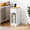 White-1, variant on White 2-Pack Narrow Modern Nightstand Set with Charging Station