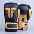 thumbnail image 2 of Fighter Boxing Gloves Training PU - black/gold, FBG-TRP-001, 2 of 11