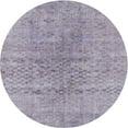 thumbnail image 1 of Ahgly Company Indoor Round Contemporary French Lilac Purple Abstract Area Rugs, 7' Round, 1 of 6