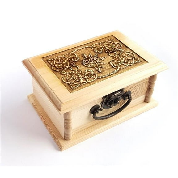 Lyoncraft MBSM01 Celtic Sun & Moon Engraved Wooden Box