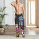 thumbnail image 2 of Balery Cat Icecream Pantalones de pijama para hombre, pijama ultraligero, pantalón de descanso-Large, 2 of 6