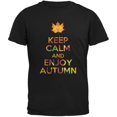 thumbnail image 1 of Keep Calm Enjoy Automne T-Shirt Adulte Noir, 1 of 1