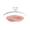 Pink, variant on Pink 10.2 Inch Ceiling Fan With Light Enclosed Low Profile Flush Mount E27 Lamp Included Dimmable Led Quiet Motor For Home Bedroom
