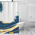 thumbnail image 4 of Man Surfing Shower Curtain 72X72In For Bathroom, Waterproof Fabric Quick Dry Soft Decoration Set, 4 of 5