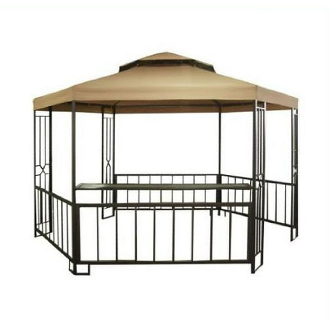 Hampshire Hexagon Gazebo Replacement Canopy Top Cover - RipLock 350 - NOT Interchangeable with Any Other Hexagon Frame - Will ONLY FIT This Model