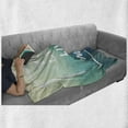 thumbnail image 6 of YOLO Soft Flannel Fleece Blanket, Typographic You Only Live Once Words in a Square Frame on Angular Polygonal Backdrop, Cozy Plush for Indoor and Outdoor Use, 50" x 70", Multicolor, by Ambesonne, 6 of 6