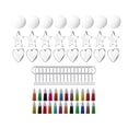 thumbnail image 1 of Acrylic Keychain Colorful Tassels and Key Rings with Chain Ornament Pendants Keychain Discs for DIY Making Supplies Materials, 1 of 8