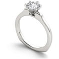 thumbnail image 2 of 1 Carat T.W. Diamond Euro Style Solitaire 14kt White Gold Engagement Ring, 2 of 5