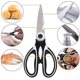 thumbnail image 4 of Tijeras de cocina de - Incluye tijeras para mariscos como bonificación - Tijeras utilitarias ultraafiladas de acero inoxidable de alta resistencia para todo uso, 4 of 5