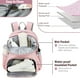 thumbnail image 3 of Mochila de gimnasio MoKo para mujer, grande, de viaje con compartimento para zapatos, rosa, 3 of 7