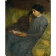thumbnail image 2 of Sebastià Junyent 15x18 Gold Ornate Wood Frame and Double Matted Museum Art Print Titled - Chlorosis, 2 of 4