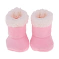 thumbnail image 4 of Preciosos zapatos rosados para muñeca Mellchan Baby Doll de 9-11 pulgadas Botas de nieve de felpa plana Baoblaze Botas de felpa de muñeca, 4 of 8