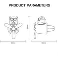 thumbnail image 2 of 2 Pcs Pilot Car Air Freshener, Cute Duck Car Vent Clip Air Freshener Automotive Air Outlet Fan Diffuser, Automotive Interiors Vent Decoration (Dog+Bear), 2 of 12