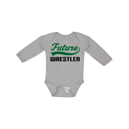 

Inktastic Future Wrestler Gift Baby Boy Long Sleeve Bodysuit