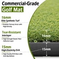 thumbnail image 2 of Alfombra de golf Bearwill Elite Grass de 150 cm x 120 cm de alta elasticidad, 2 of 7