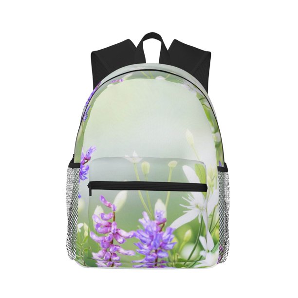 Easygdp Purple Butterfly On Wild Mochila Casual para Portátil, Mochila para Escuela, Viajes, Negocios