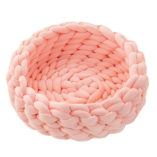 Lits pour Chats pour Chats d'Intérieur Chiens, Chaton Chaton Chaton Lit Rond Doux Polyester Coton Coussins pour Animaux de Compagnie Lits Lavables