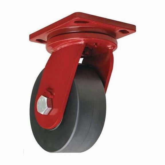 Hamilton Plate Caster,Swivel,Steel,8 1/2"H S-EPSD-63FST