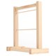 thumbnail image 1 of Wood Miniature Clothes Rack Dollroom Storage Solution For Kids Girls 1 Set, 1 of 4