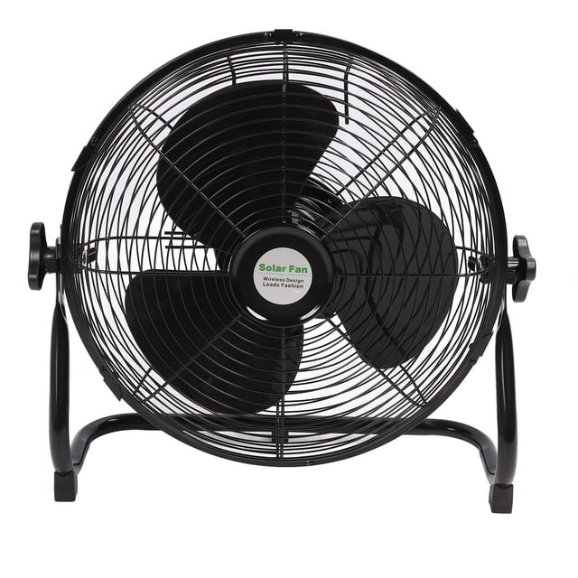 Ventilador Inalámbrico Portátil, Ventilador Solar Silencioso Recargable Con Batería, Enchufe Estadounidense, Cabezal Giratorio De 100-240V, 3 Velocidades Para Coche Para