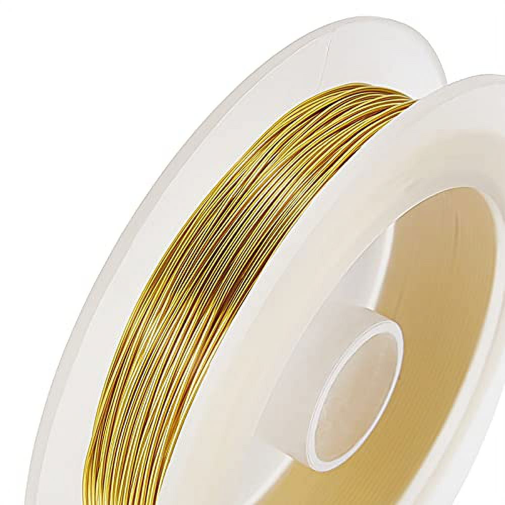  JewWire Jewelry Wire, 2 Rolls All-Purpose Craft Wire, 20 Gauge  Wire and 26 Gauge Beading Wire,Tarnish Resistant,10m Bronze Crafting  Wire,Copper Wire for Jewelry Making (20-26-Guage,Antique Bronze)