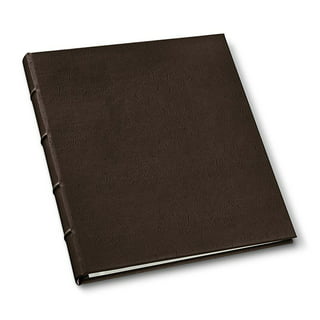 Leather 1.25 Presentation Binder With Window by Gallery Leather, Hubbed  Spine, 11.75 x 10.5, Ringbound, 10 Top Loading Sheets/20 Pages,  Refillable
