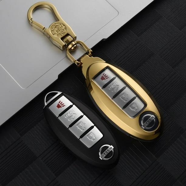 Funda para llave de coche de aleación de zinc para Nissan Versa Maxima Rogue Armada Sentra Qashqai X-Trail para Infiniti FX35 QX50 huangjie unisex