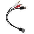 thumbnail image 2 of 8-pin Car Audio Cable Radio USB Adapter USB Port Input Retention Cable USB Port RCA Plug Aux Cable for Nissan Cube/ Juke/ Versa, 2 of 5
