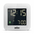 thumbnail image 2 of Braun BC08W: Sleek White Digital Travel Alarm Clock with Snooze, Negative LCD Display, and Quick Set, 2 of 3