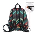 thumbnail image 5 of FORMRS School Backpack with Front Zippered Pocket 12" Student Travel Daypack, Abstract Stripes, 5 of 6