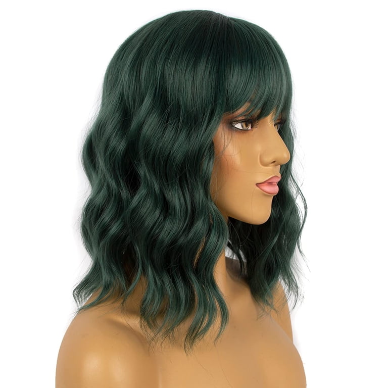 Short Bob Wigs with Bangs for Women Loose Wavy Wig Curly  display picture 1