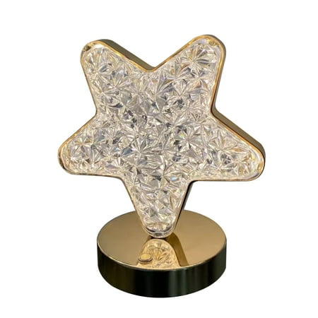 

3D Acrylic Moon Desk Lamps Rechargeable 800mAh Star Moon Table Light Party Decor