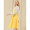 thumbnail image 4 of DARING DIVA Women's Cute High Waist Suspender Skirt Mini Dress L Yellow, 4 of 6