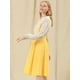 thumbnail image 4 of Vestido General De Cintura Elástica Con Tirantes Y Tirantes Para Mujer Amarillo L, 4 of 6