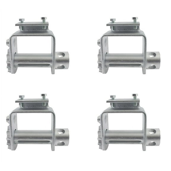 4 Pack Standard Sliding Bolt on Winch - 5,500 lbs WLL Durable Zinc Coated Steel Bolt-On Winch Application upto 4 Inch Wide