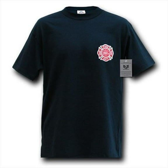 Law Enforcement Training Shirt, Fire Dep., Navy, Large
