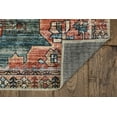 thumbnail image 4 of Linon Eisel Washable Area Rug Collection, Teal and Orange, 3' x 5', 4 of 6