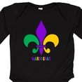 thumbnail image 4 of Inktastic Mardi Gras Fleur De Lis Girls Long Sleeve Baby Bodysuit, 4 of 5