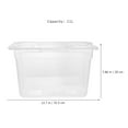 thumbnail image 2 of Transparent PC Slow Cooking Container for Storage with Large Capacity and Clear Visibility 10.5x7.8x5.9 Inches, 2 of 5