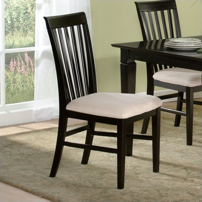 Mission Dining Chair Set of 2 in Multiple Colors and Cushion Colors ...