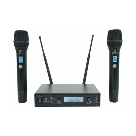 Rockville Dual UHF 15-Ch Metal Handheld Wireless Vocal Karaoke Microphone System price history on PriceWatchPro