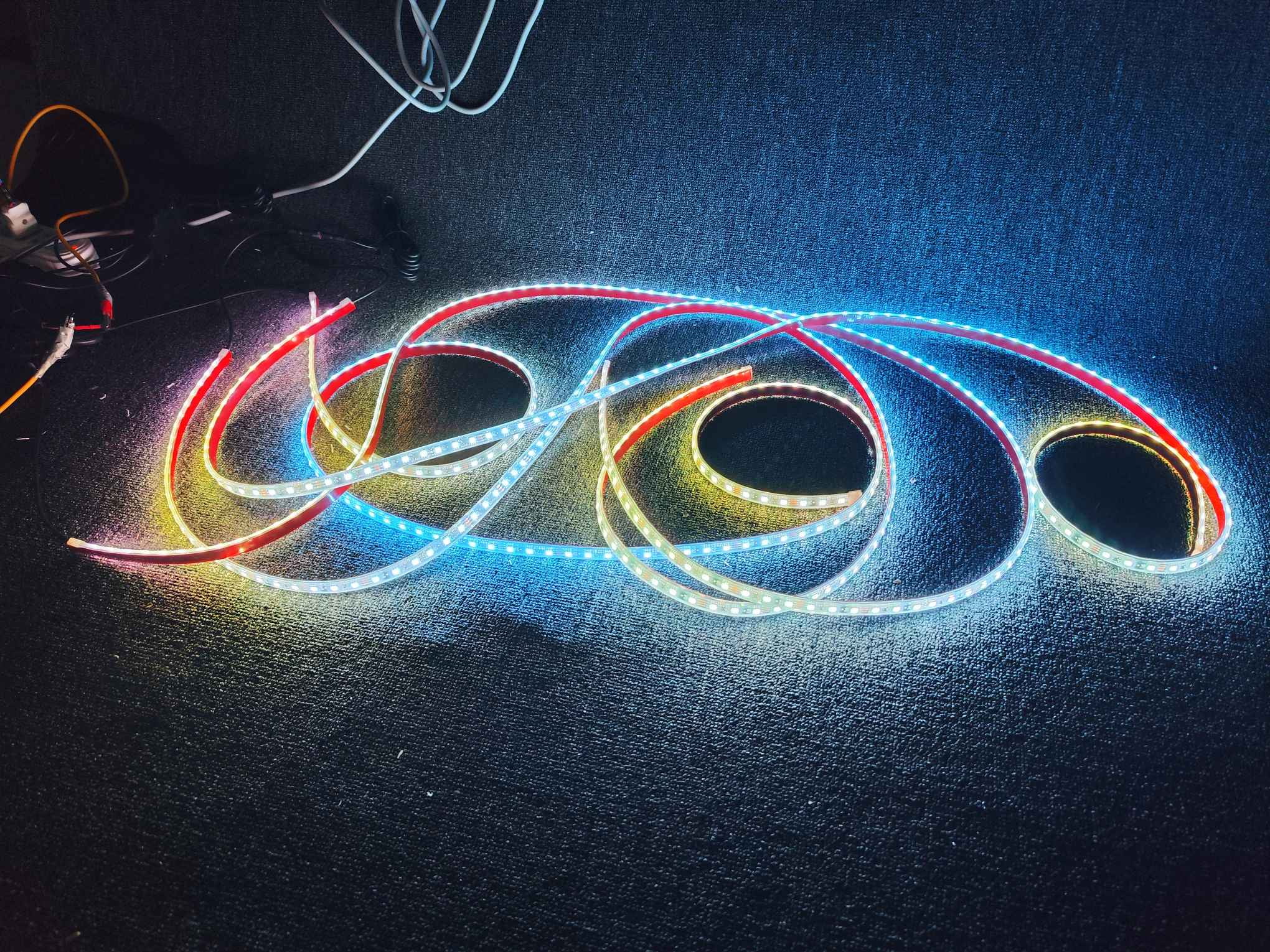 Tzvmnylighting Factory - 12PCS 6.5FT 78" Single Row Dream Color CHASING For Slingshot Shiny Night Underglow Light LED Strips Play With Music APP +Remote Waterproof