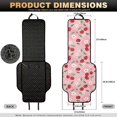 thumbnail image 7 of Uorisanigo Cherry Floral Car Seat Cushion Quilted Front Automotive Seat Cover 2‑Pack Breathable Non‑Slip Car Seat Protector Car Accessories Auto Seat Pads for Leather and Fabric Vehicle Seats, 7 of 7